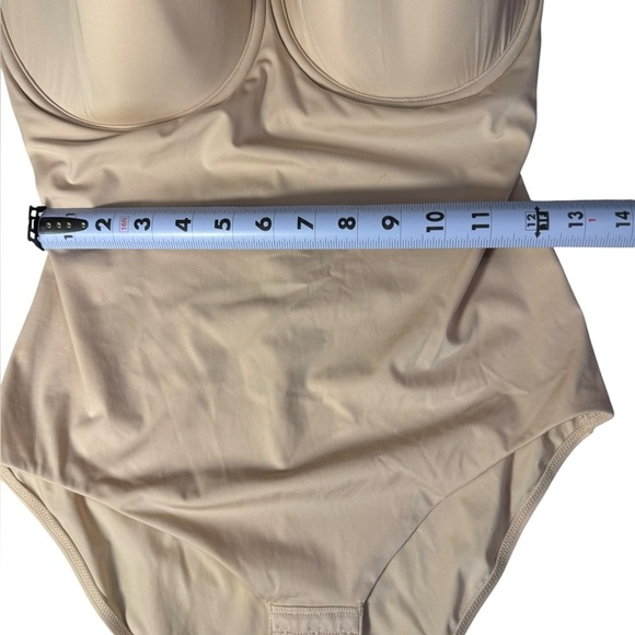 Wacoal Red Carpet Strapless Shaping Body Briefer Bodysuit Shapewear Sand Sz 38G - Picture 9 of 13